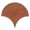 Hand Made Matte Fan Terracotta Tile 8