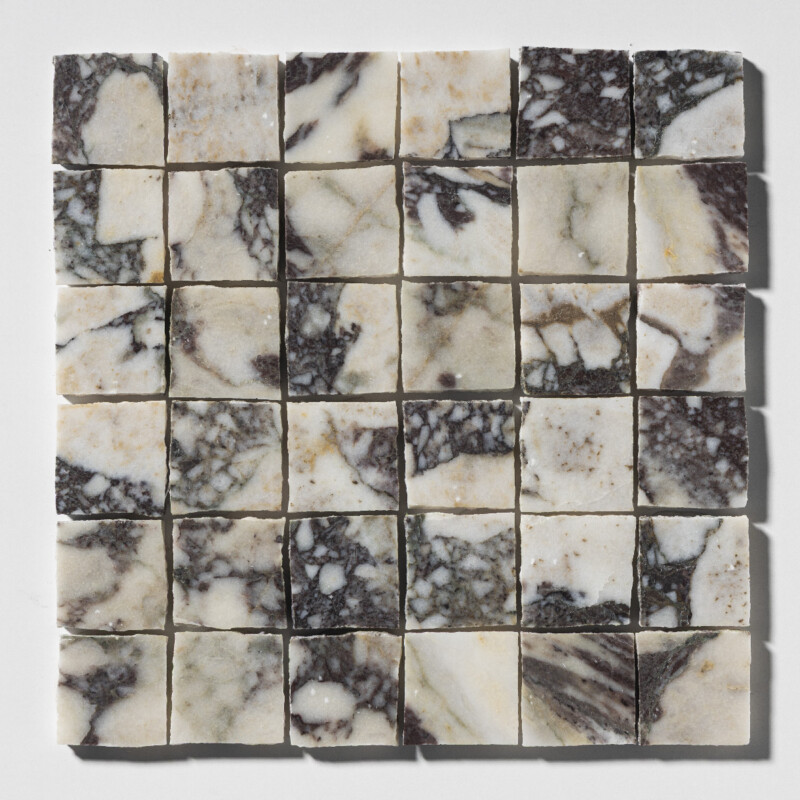 Calacatta Viola Honed Hand Clipped Marble Mosaic 12×12