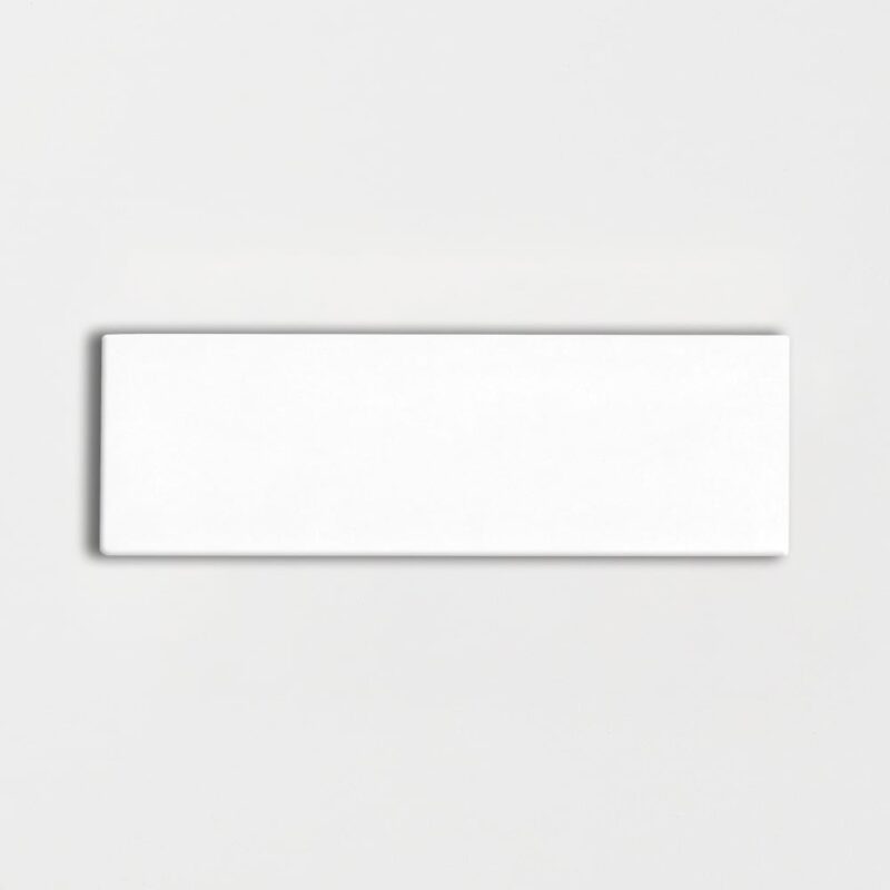 Royal White Glossy Subway Ceramic Tile 3×9