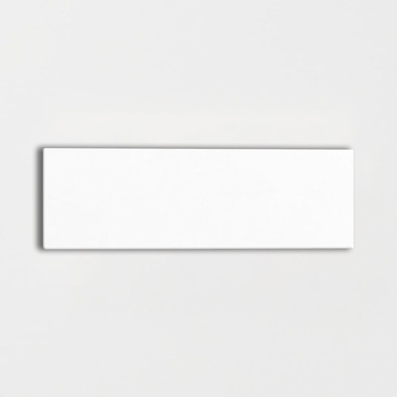 Royal White Glossy Subway Ceramic Tile 4×12