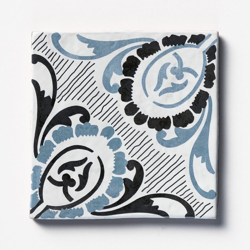 Palena 2 Square 1/2   Glazed Terracotta Tile 6×6