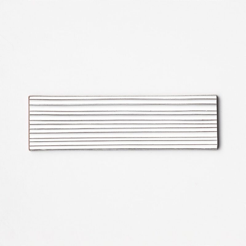 Royal White Glossy Legato Thin Brick Accent Tiles 2 1/4×7 7/8