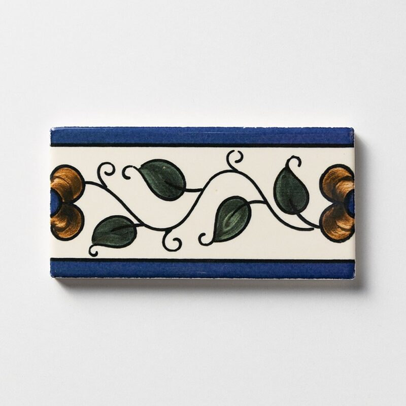 Garden Border Poly Glazed  Ceramic Border Tiles 3×6