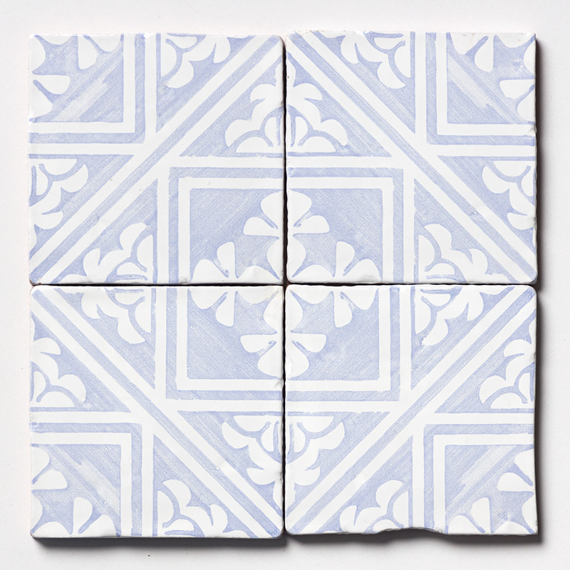 Indigo Wash Manorca Glossy  Glazed Terracotta Tile 6×6