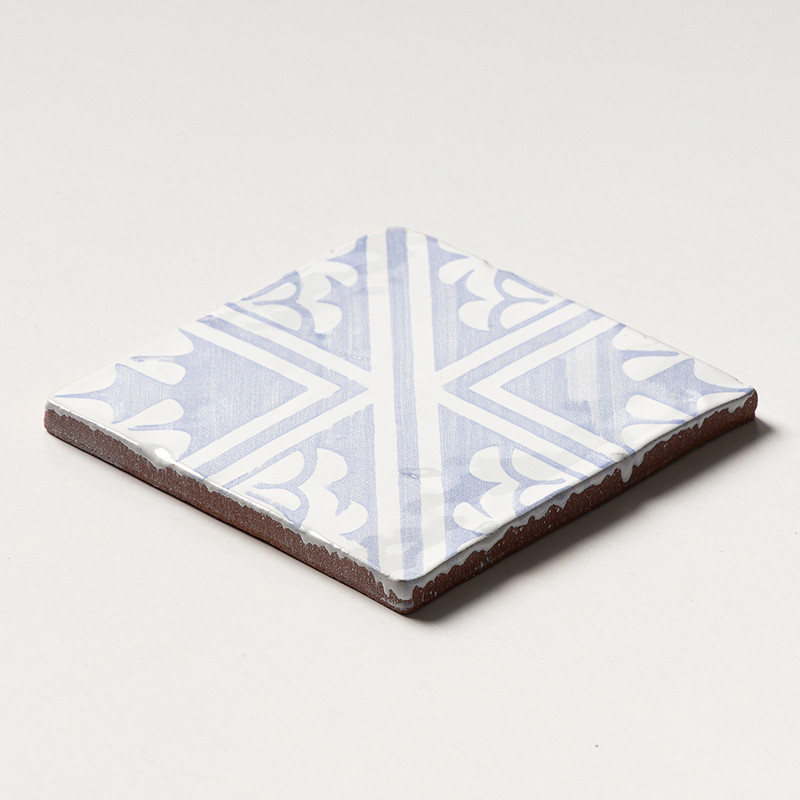 Indigo Wash Manorca Glossy  Glazed Terracotta Tile 6×6
