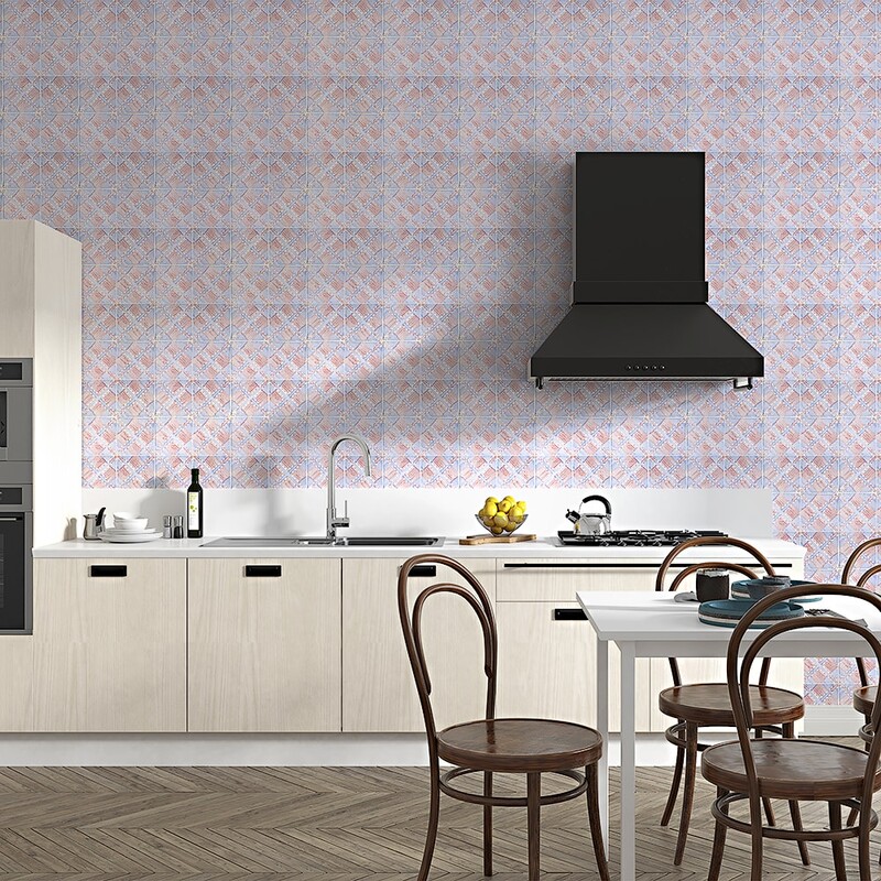 Indigo Wash Manta Glossy  Glazed Terracotta Tile 6×6