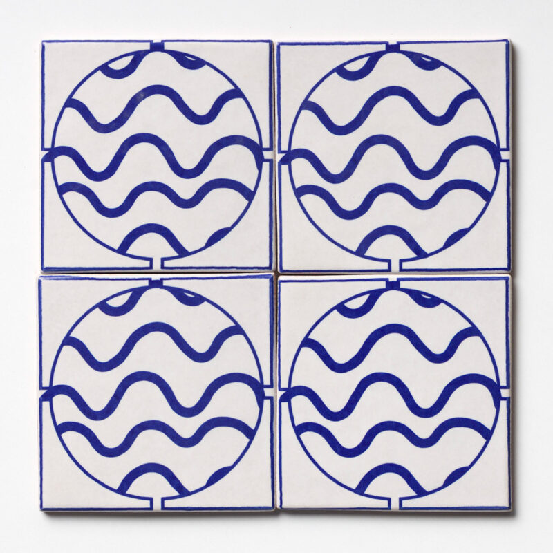 Cadet Matte Porthole Glazed Terracotta Tile 6×6