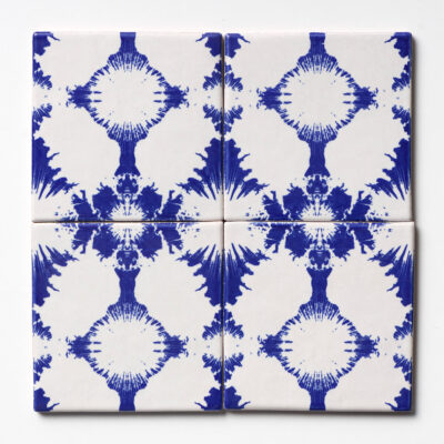 Cadet Matte Watercolor Glazed Terracotta Tile 6×6