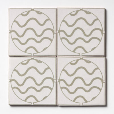 Biscuit Matte Porthole Glazed Terracotta Tile 6×6