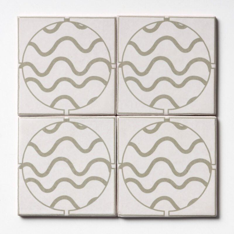 Biscuit Matte Porthole Glazed Terracotta Tile 6×6