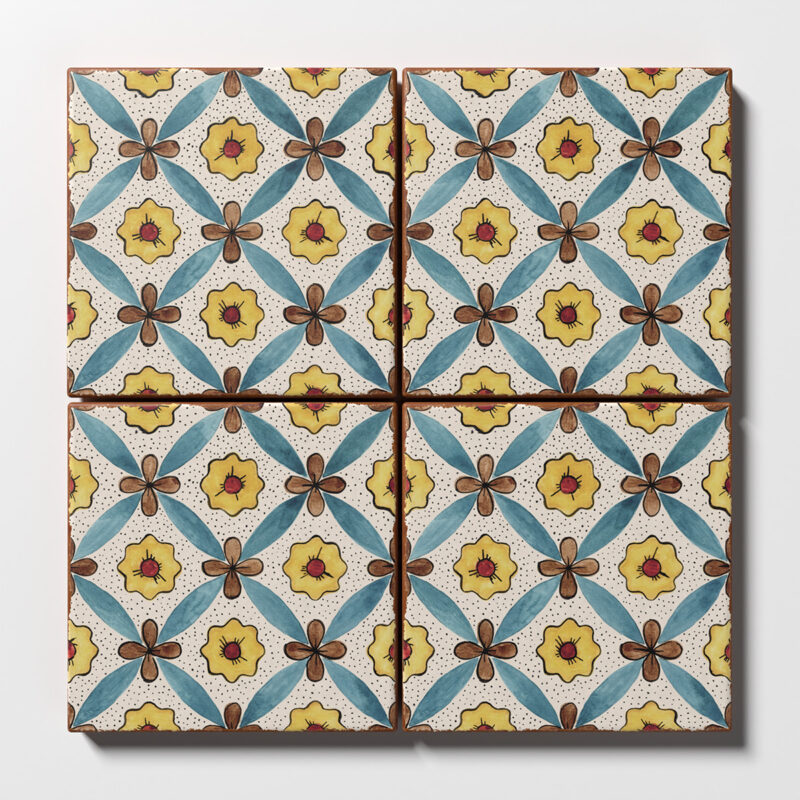 Clove Matte  Glazed Terracotta Tile 6×6
