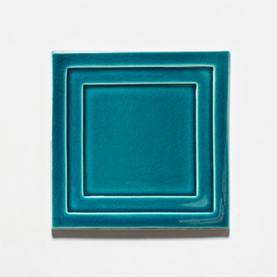 Teal Glossy  Ceramic Tile 6 1/2×6 1/2